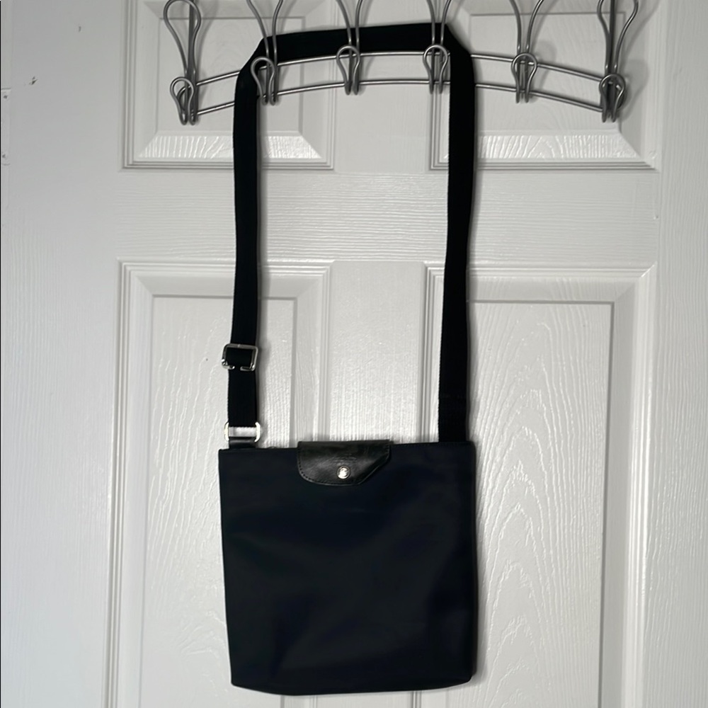 Longchamp Black Crossbody Nylon Shoulder Bag